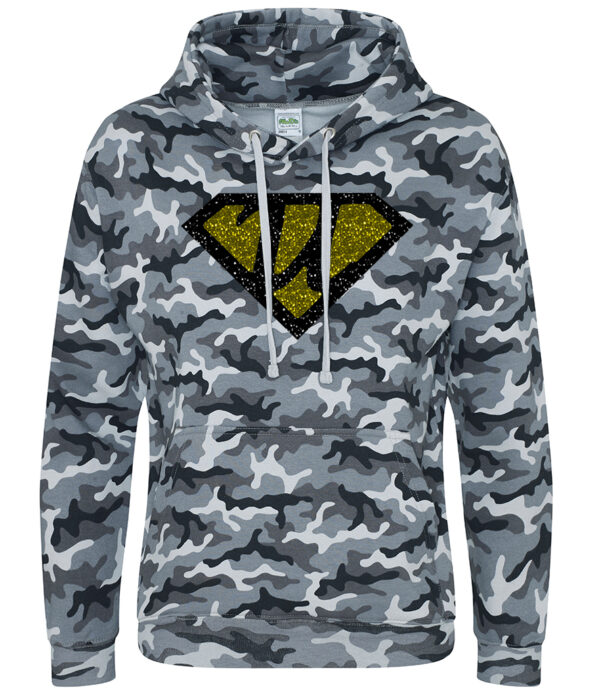 Long Sleeved Camo Hoodie for KIDS with Ultra Logo Unisex in 100% Cotton - Image 5