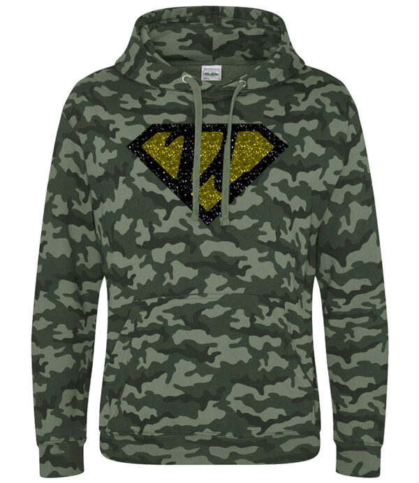 Long Sleeved Camo Hoodie for KIDS with Ultra Logo Unisex in 100% Cotton - Image 4