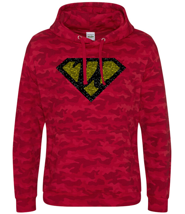 Long Sleeved Camo Hoodie for KIDS with Ultra Logo Unisex in 100% Cotton - Image 2